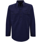 Thomas Cook Heavy Drill 1/2 Button L/S Shirt (TCP1120163) Navy XXS