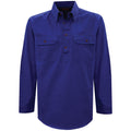 Thomas Cook Heavy Drill 1/2 Button L/S Shirt (TCP1120163) Cobalt XXS