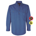 Thomas Cook Heavy Drill 1/2 Button L/S Shirt (TCP1120163) Steel Blue XXS