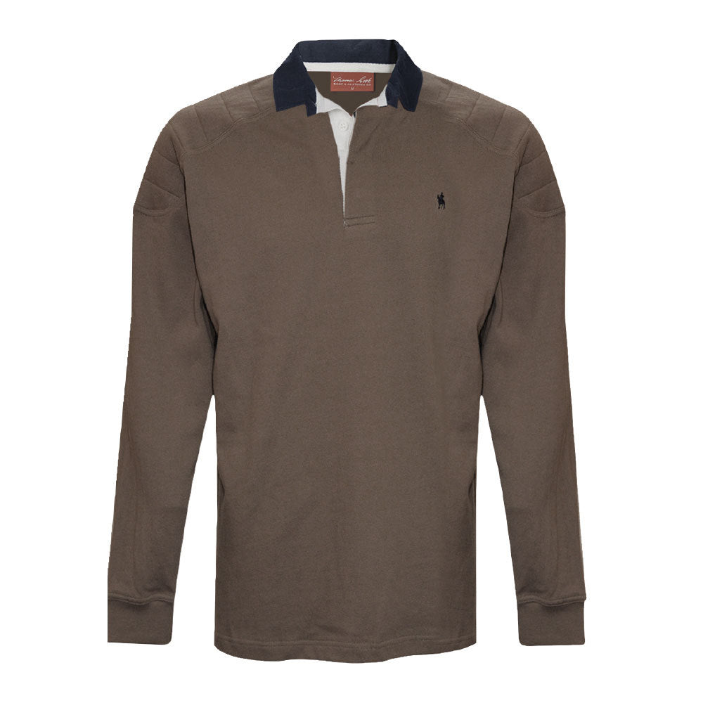 Thomas Cook Mens Bill Shoulder Panel Rugby (TCP1501052 ) Mushroom 2XL