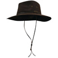 Thomas Cook Wide Brim Oilskin Hat (TCP1921408) Dark Brown S