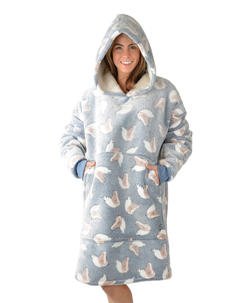 Thomas Cook Snuggle Hoodie (TCP2963SNU) Grey/Blue OSFM