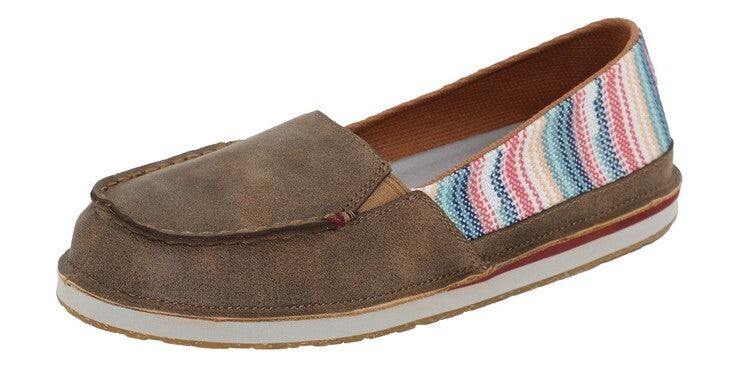 Twisted X Womens Loafer Slip-On Shoes (TCWCL0006) Bomber/Pink Multi 6.5