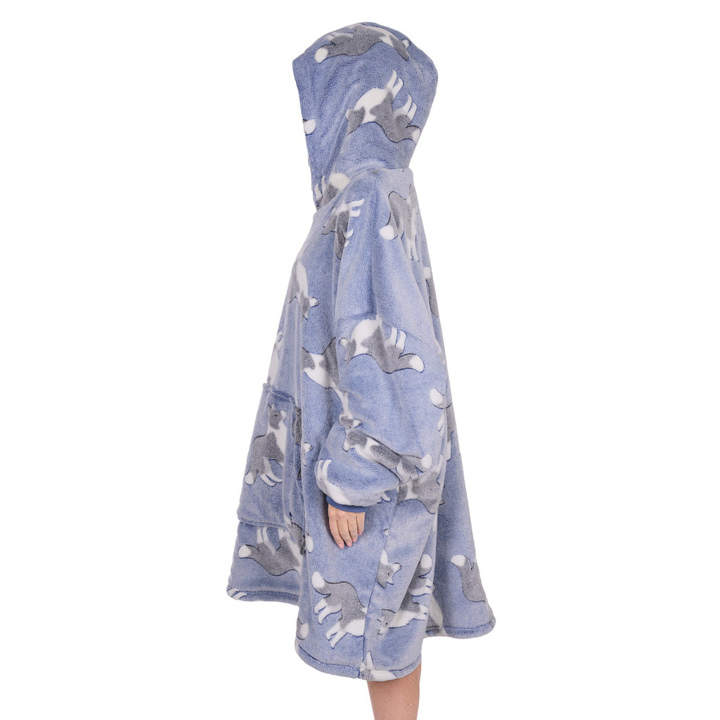 Thomas Cook Adults Dog Snuggle Hoodie (TCP2939SNU) Blue One Size
