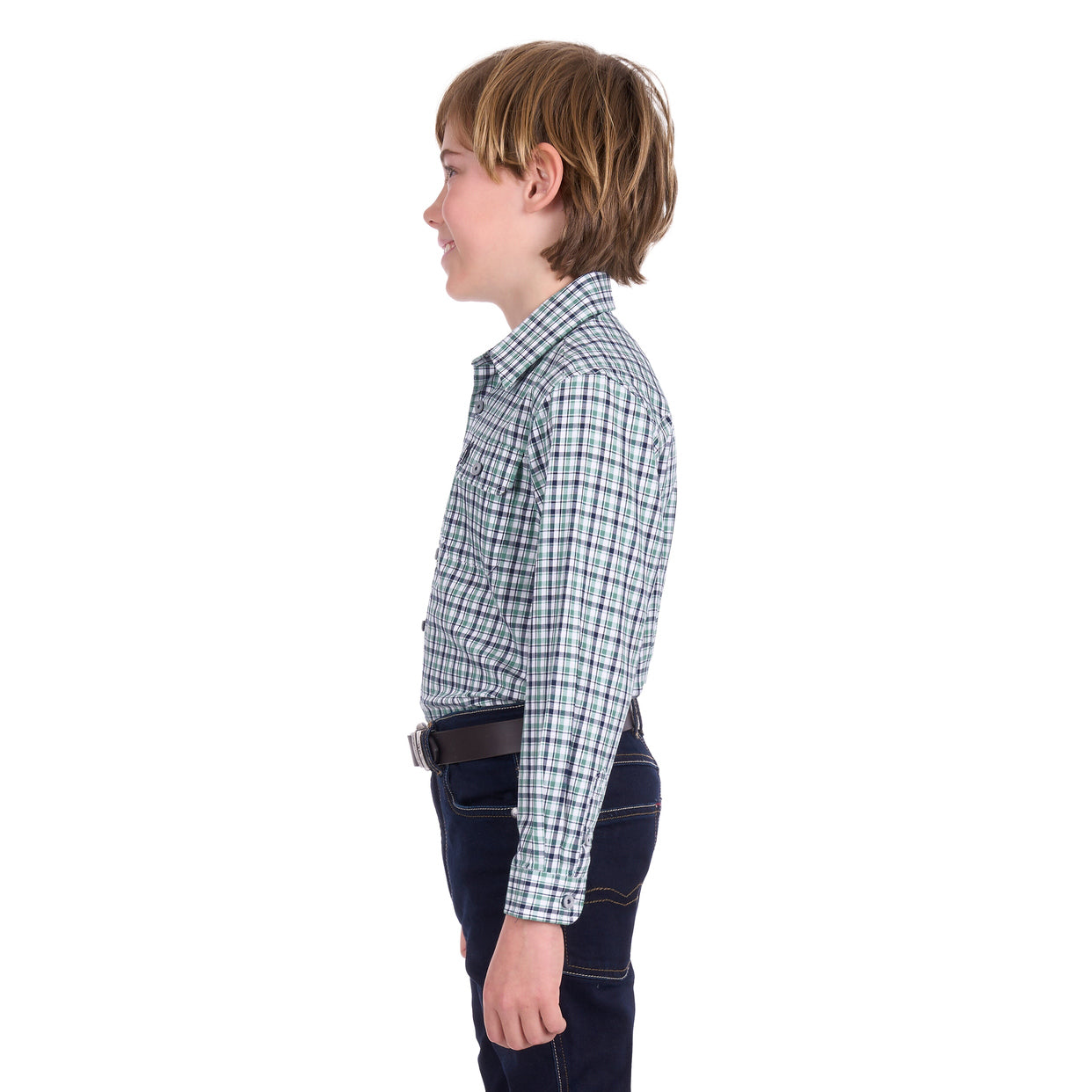 Thomas Cook Boys Edward L/S Shirt (T6W3140031) Navy/Green