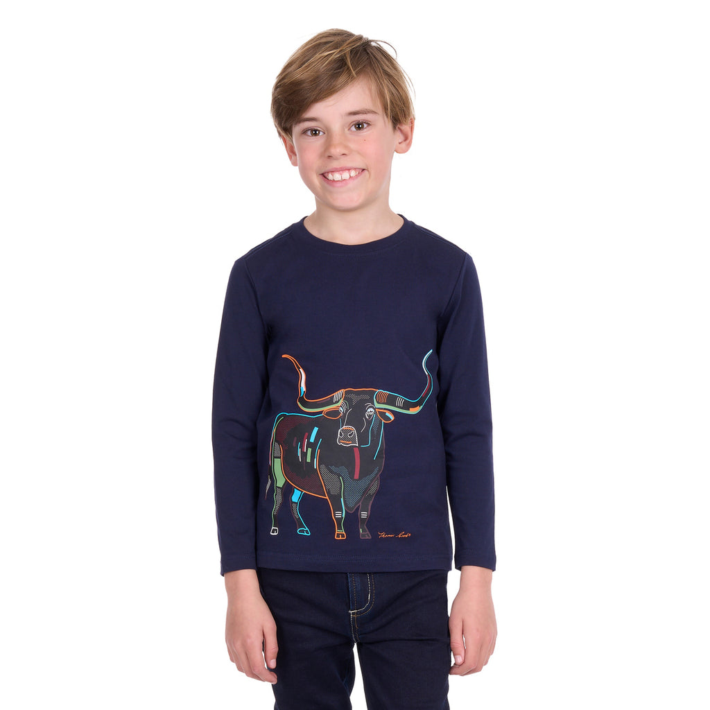Thomas Cook Boys Louis L/S Tee (T6W3501202) Navy