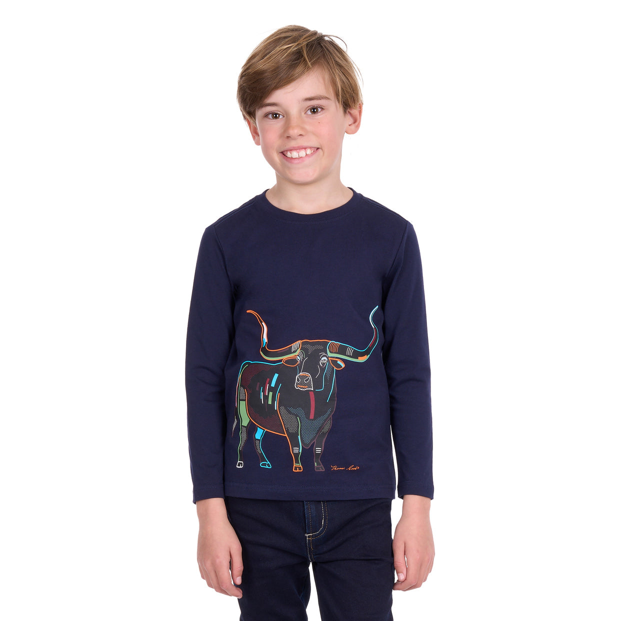 Thomas Cook Boys Louis L/S Tee (T6W3501202) Navy