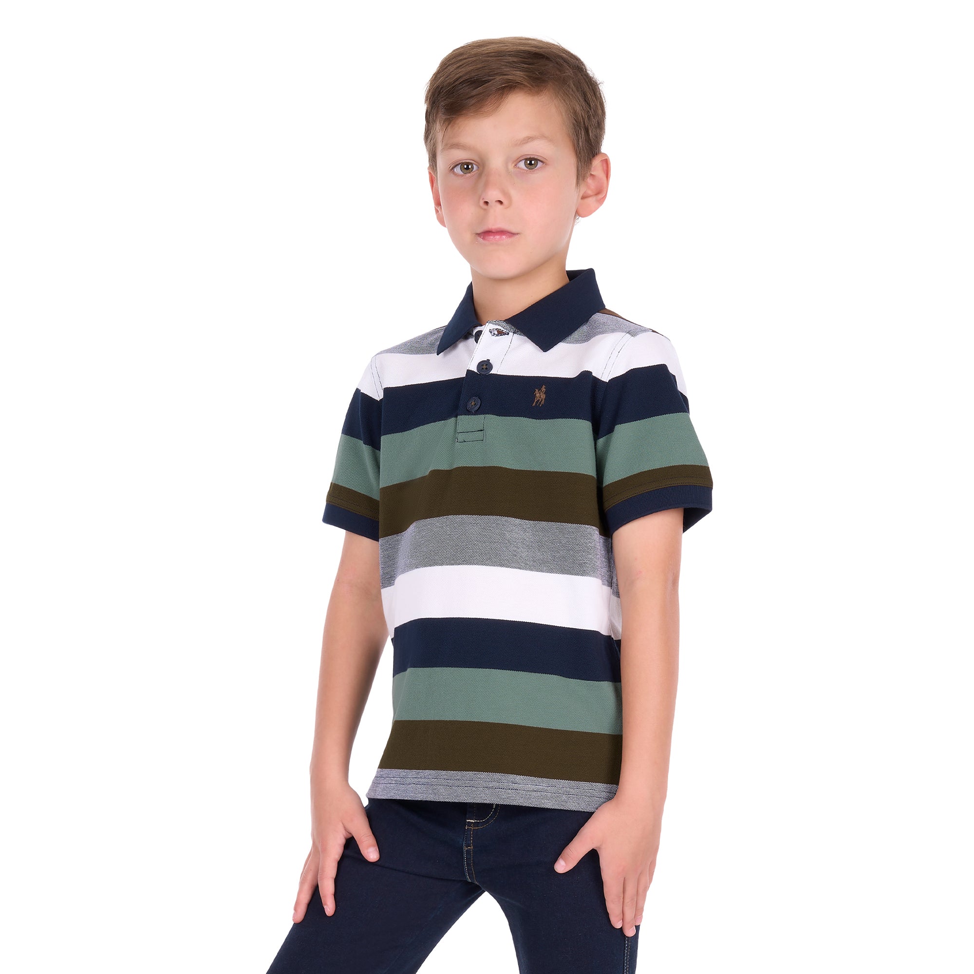 Thomas Cook Boys Wayne S/S Polo (T6S3500020) Tan/Sage
