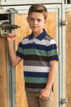 Thomas Cook Boys Wayne S/S Polo (T6S3500020) Tan/Sage