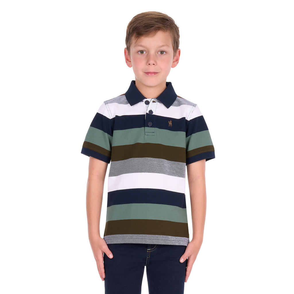Thomas Cook Boys Wayne S/S Polo (T6S3500020) Tan/Sage
