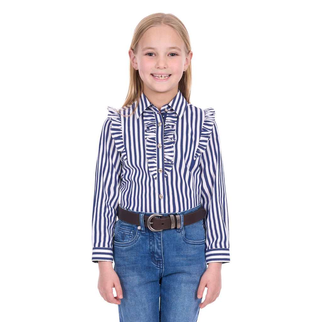 Thomas Cook Girls Celine L/S Shirt (T6W5108085) Navy/White