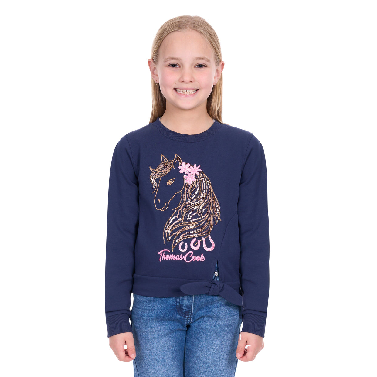 Thomas Cook Girls Mia Crew Jumper (T6W5532135) Navy