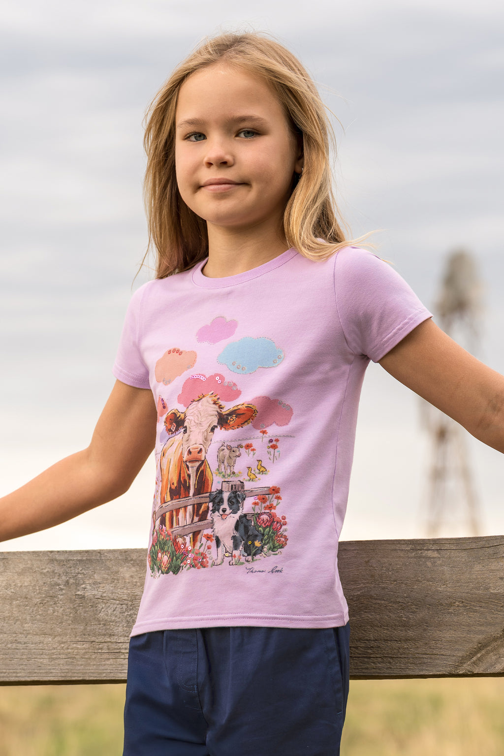 Thomas Cook Girls Selina S/S Tee (T6S5516117) Lilac