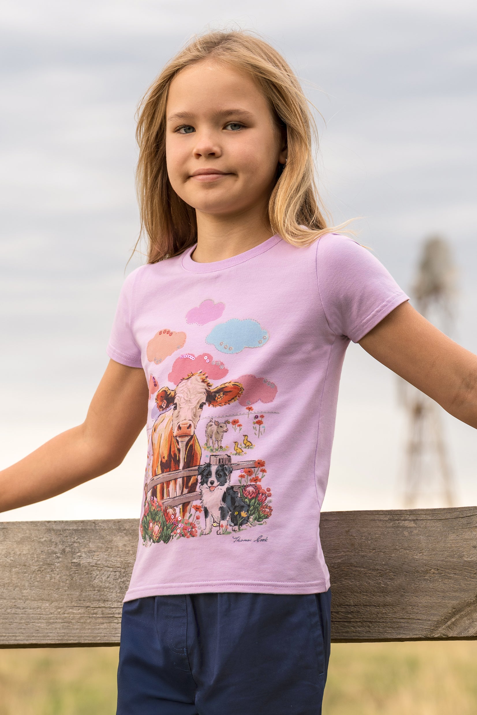Thomas Cook Girls Selina S/S Tee (T6S5516117) Lilac