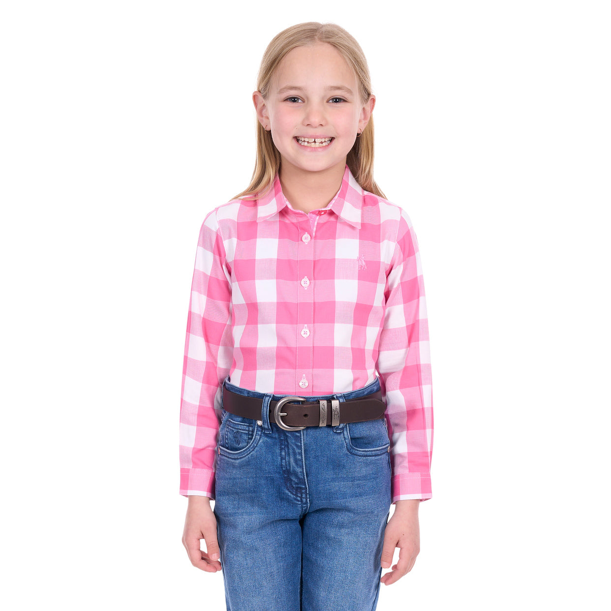 Thomas Cook Girls Tamara L/S Shirt (T6W5110145) Pink/White