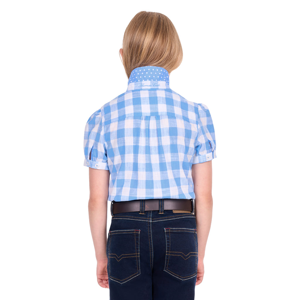 Thomas Cook Girls Wren S/S Shirt (T6S5106073) Blue/White