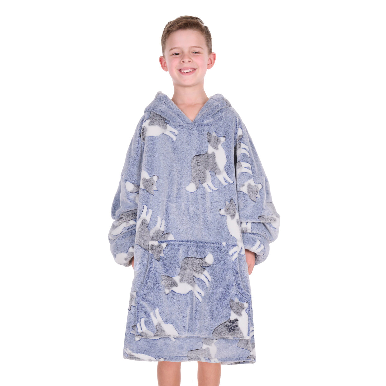Thomas Cook Kids Dog Snuggle Hoodie (TCP7939SNU) Blue