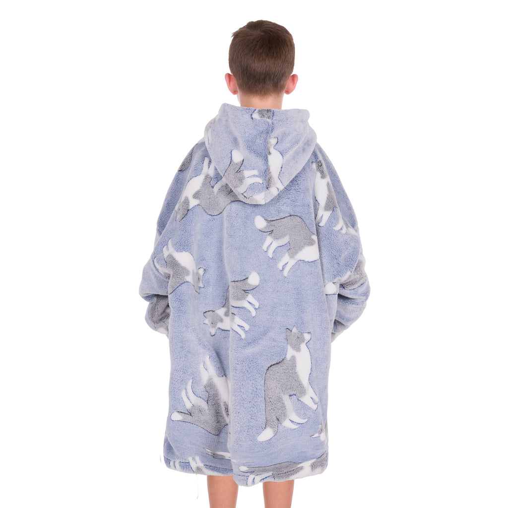 Thomas Cook Kids Dog Snuggle Hoodie (TCP7939SNU) Blue