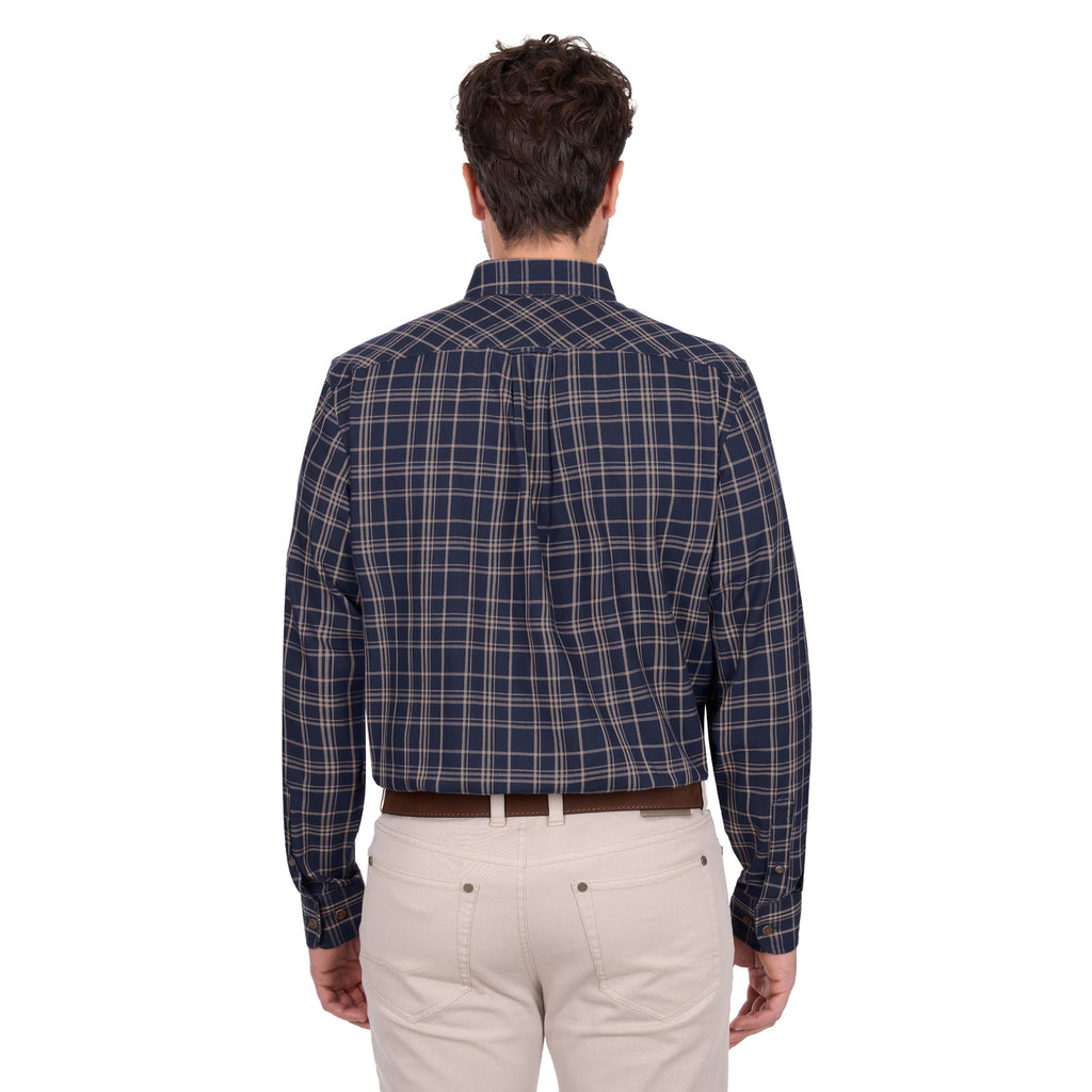 Thomas Cook Mens Adam L/S Shirt (T6W1115034) Navy/Tan