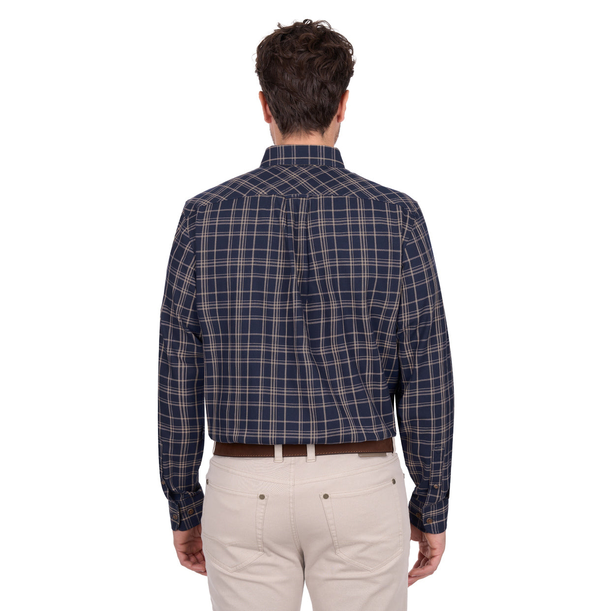 Thomas Cook Mens Adam L/S Shirt (T6W1115034) Navy/Tan