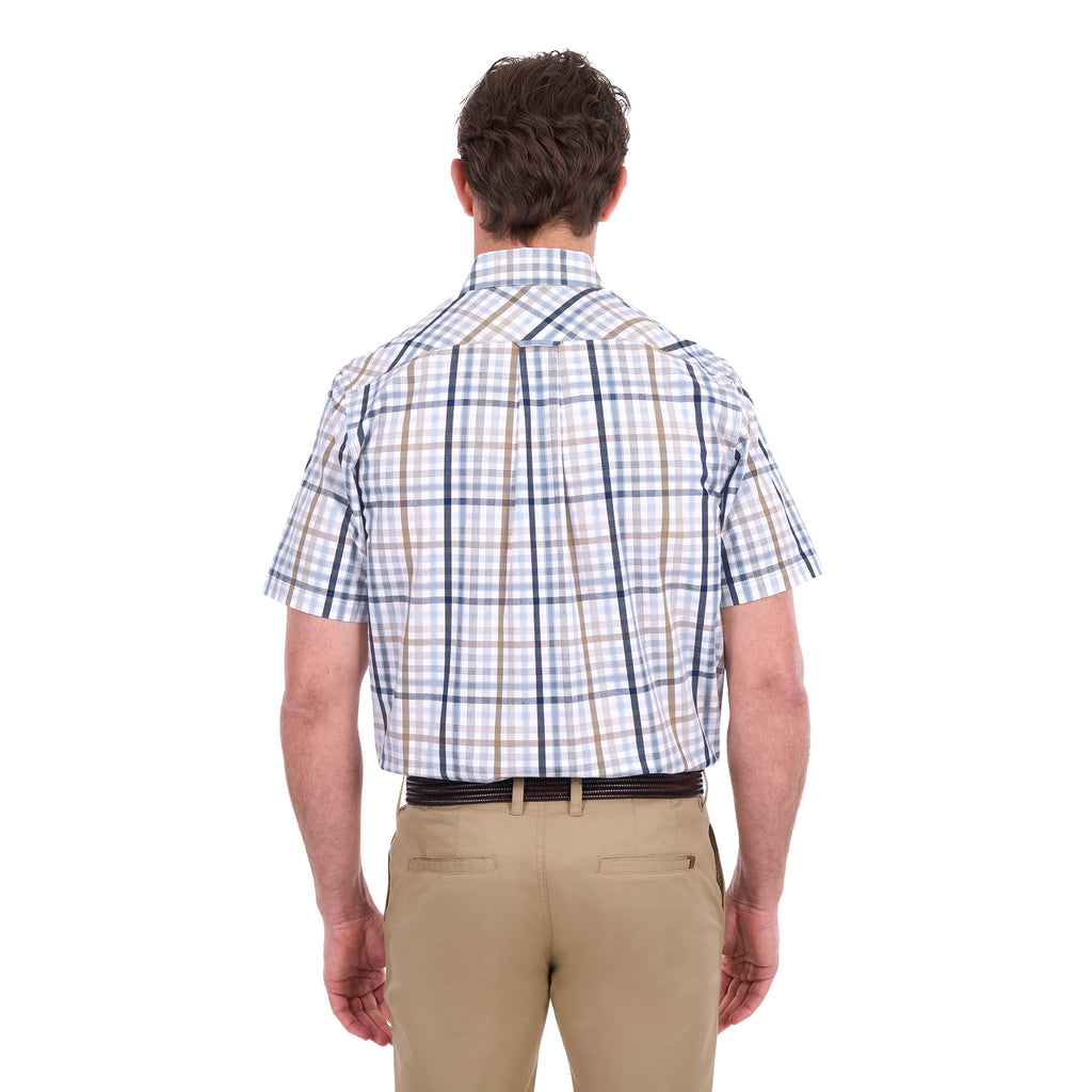 Thomas Cook Mens Alfie S/S Shirt (T6S1110043) Tan/Navy