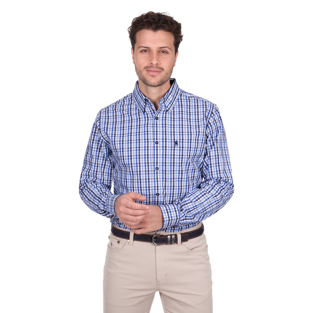 Thomas Cook Mens Andrew L/S Shirt (T6W1118044) Navy/Blue