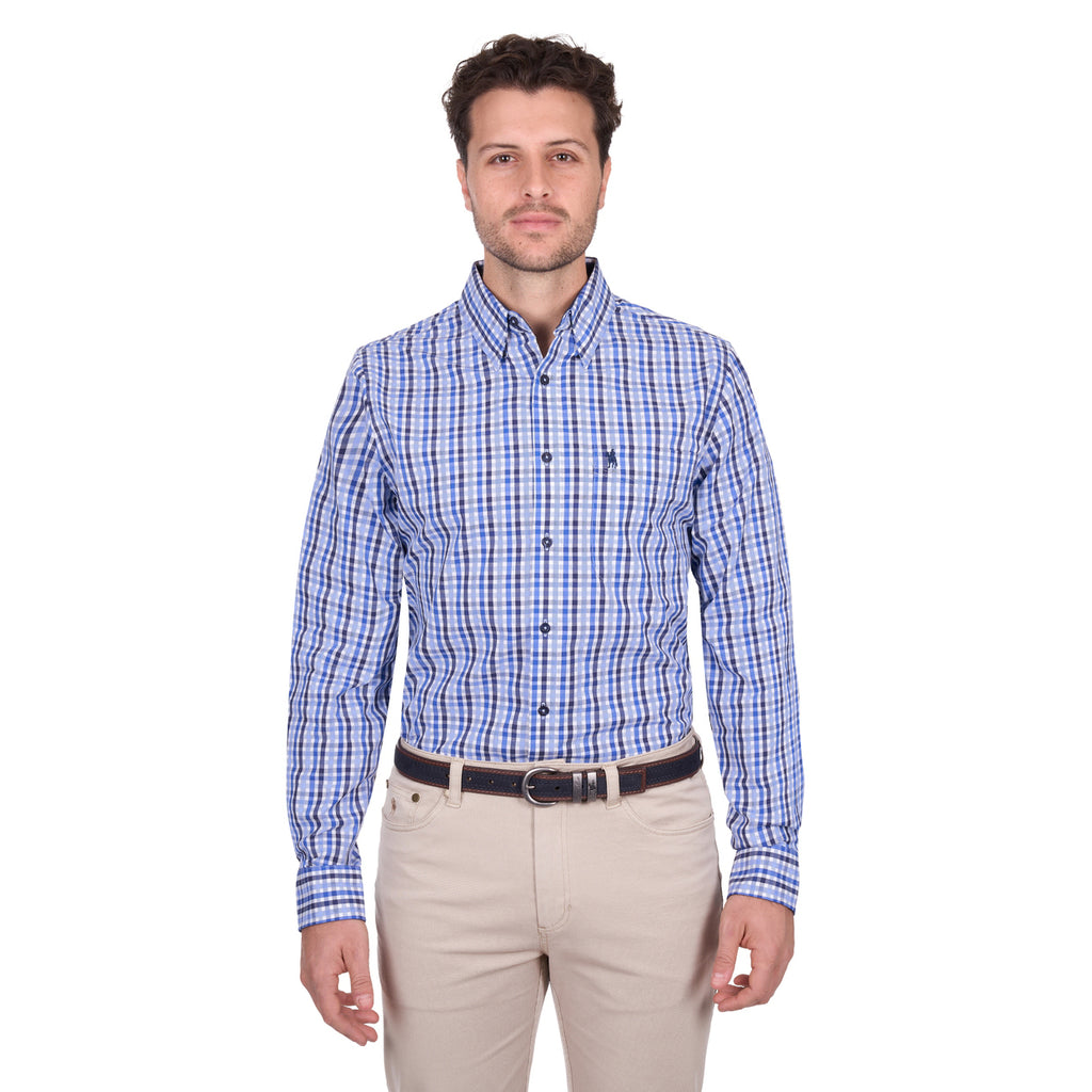 Thomas Cook Mens Andrew L/S Shirt (T6W1118044) Navy/Blue