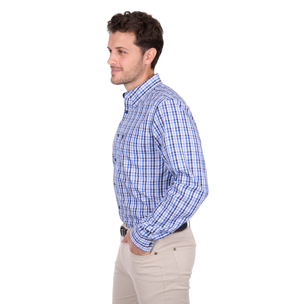 Thomas Cook Mens Andrew L/S Shirt (T6W1118044) Navy/Blue