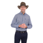 Thomas Cook Mens Archie L/S Shirt (T6S1118038) Navy/Tan
