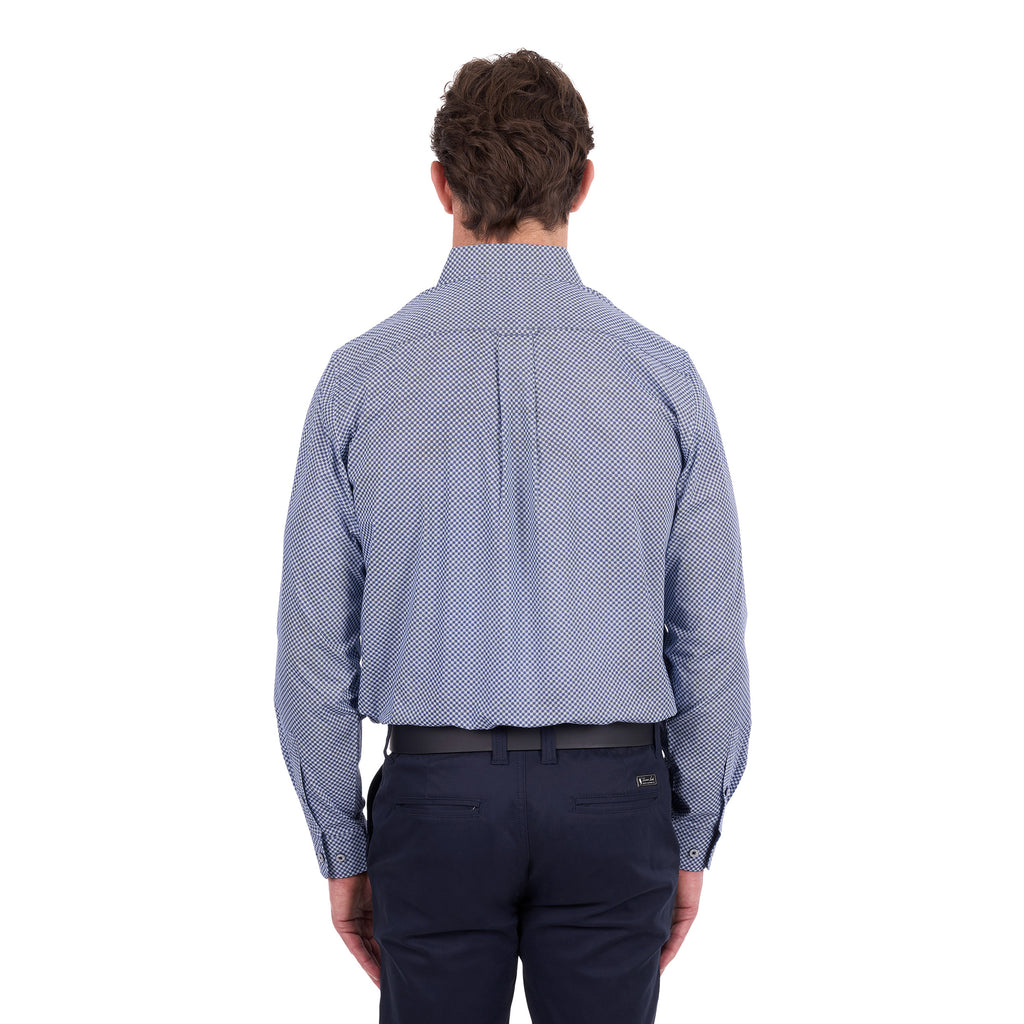 Thomas Cook Mens Archie L/S Shirt (T6S1118038) Navy/Tan