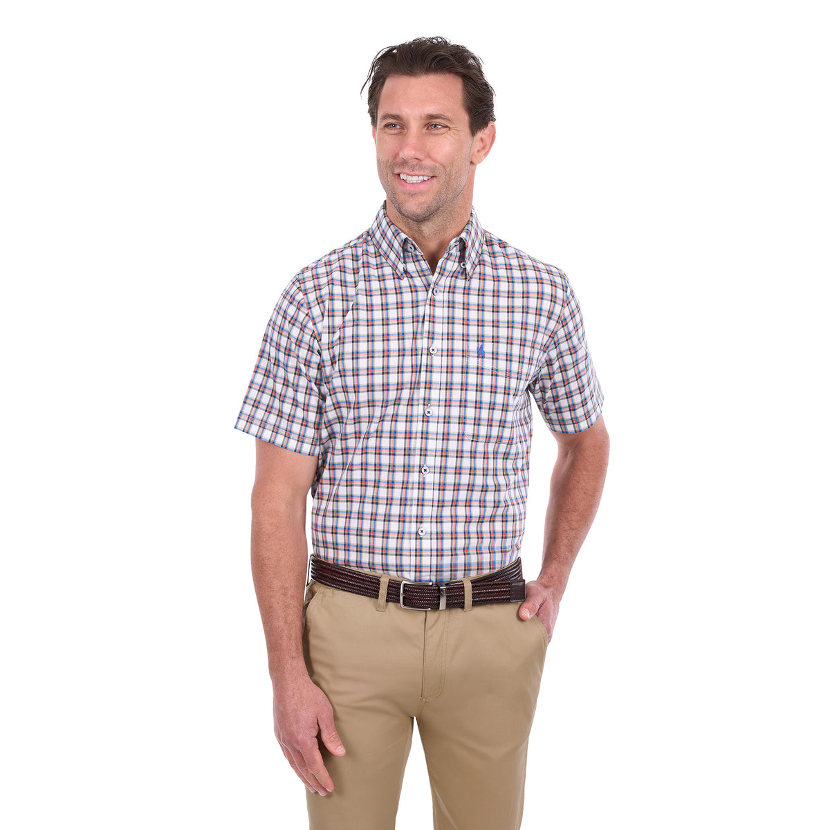 Thomas Cook Mens Arlo S/S Shirt (T6S1113044) Royal/Multi