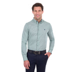 Thomas Cook Mens Arthur Tailored L/S Shirt (T6S1120047) Sage/Navy