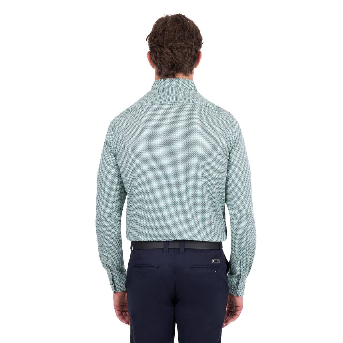 Thomas Cook Mens Arthur Tailored L/S Shirt (T6S1120047) Sage/Navy