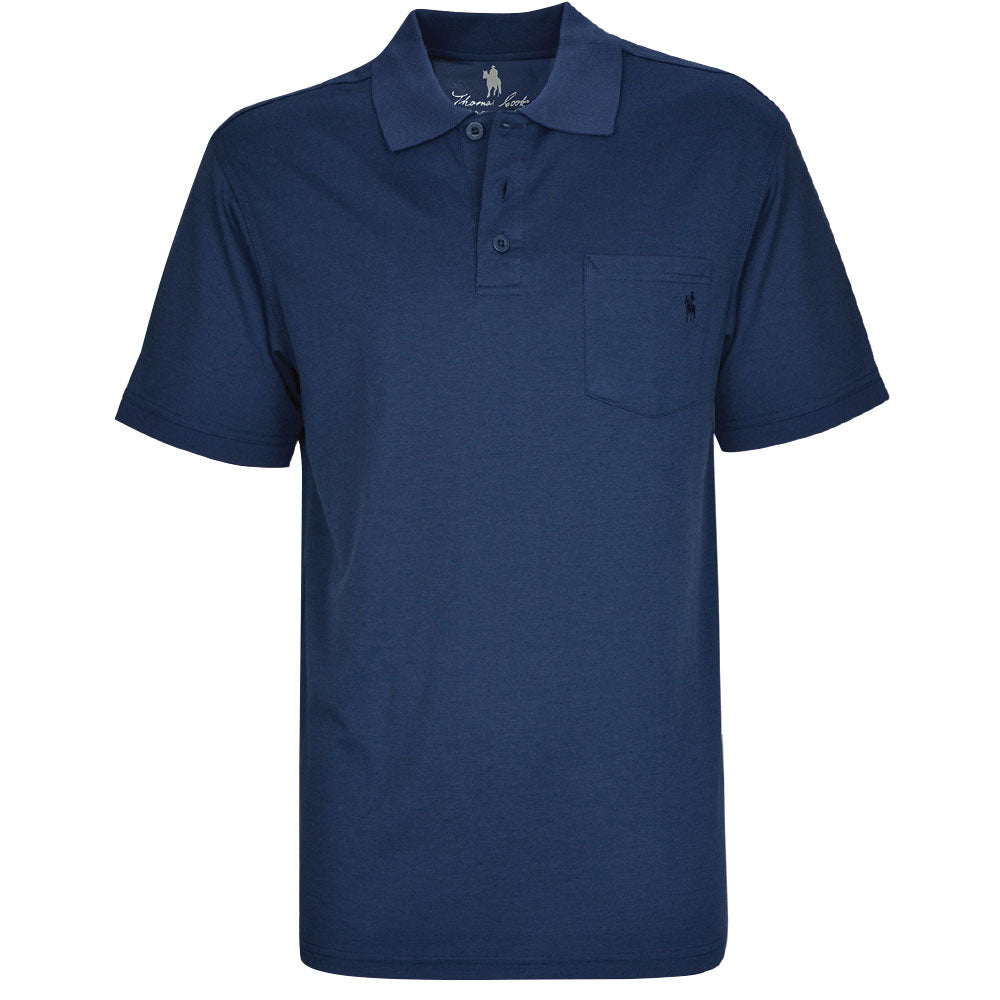 Thomas Cook Mens Bamboo S/S Polo (TCP1511045) Navy