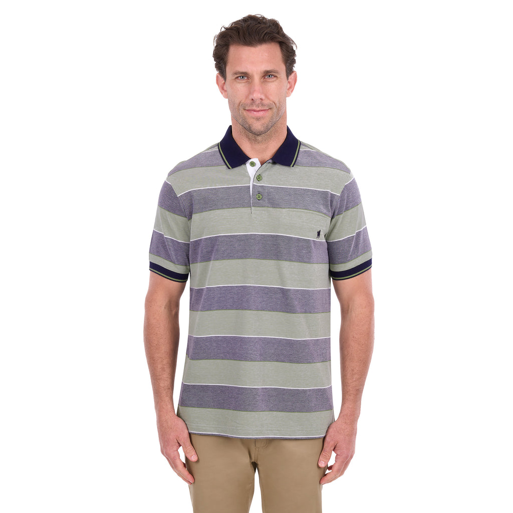 Thomas Cook Mens Billy S/S Polo (T6S1509021) Green/Charcoal