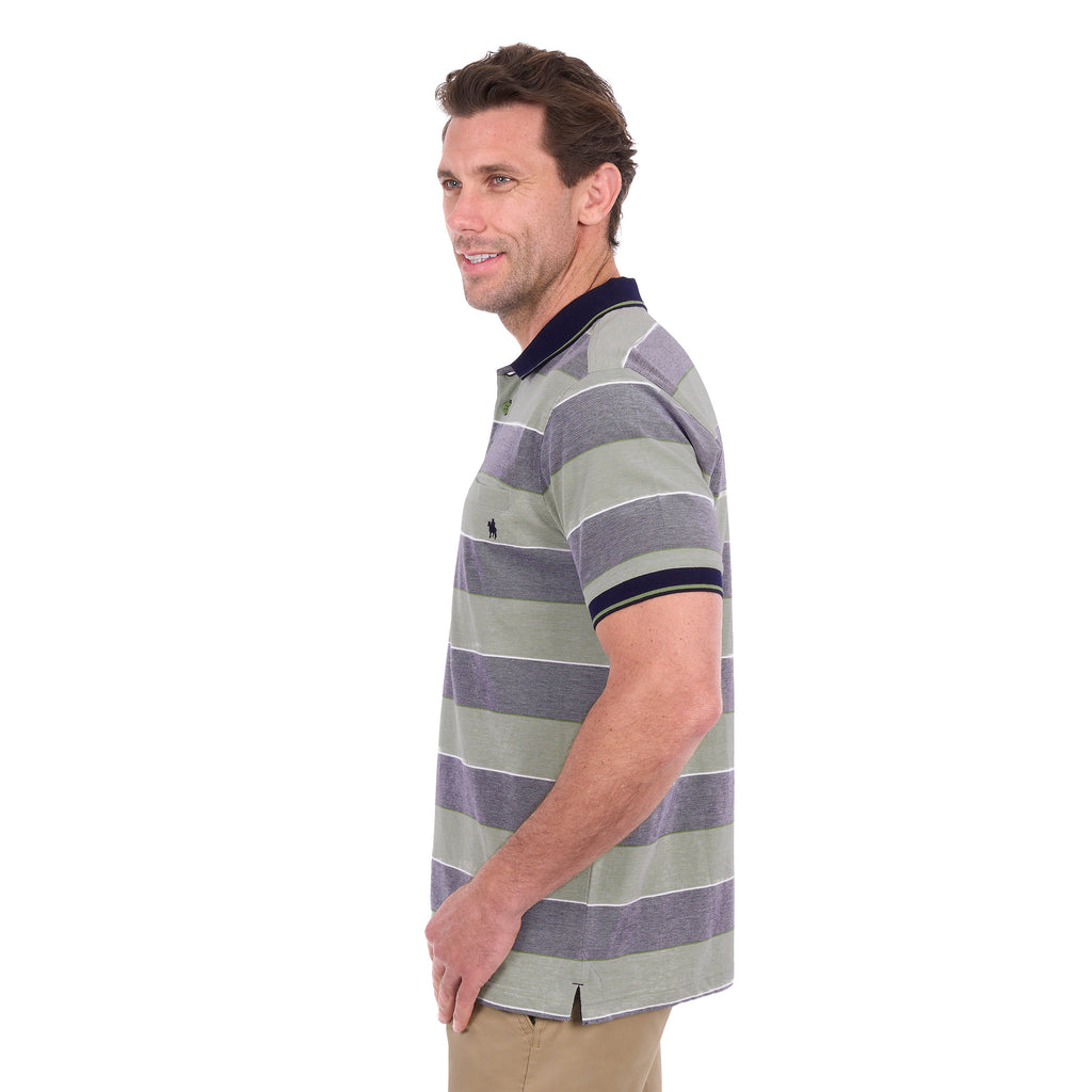 Thomas Cook Mens Billy S/S Polo (T6S1509021) Green/Charcoal