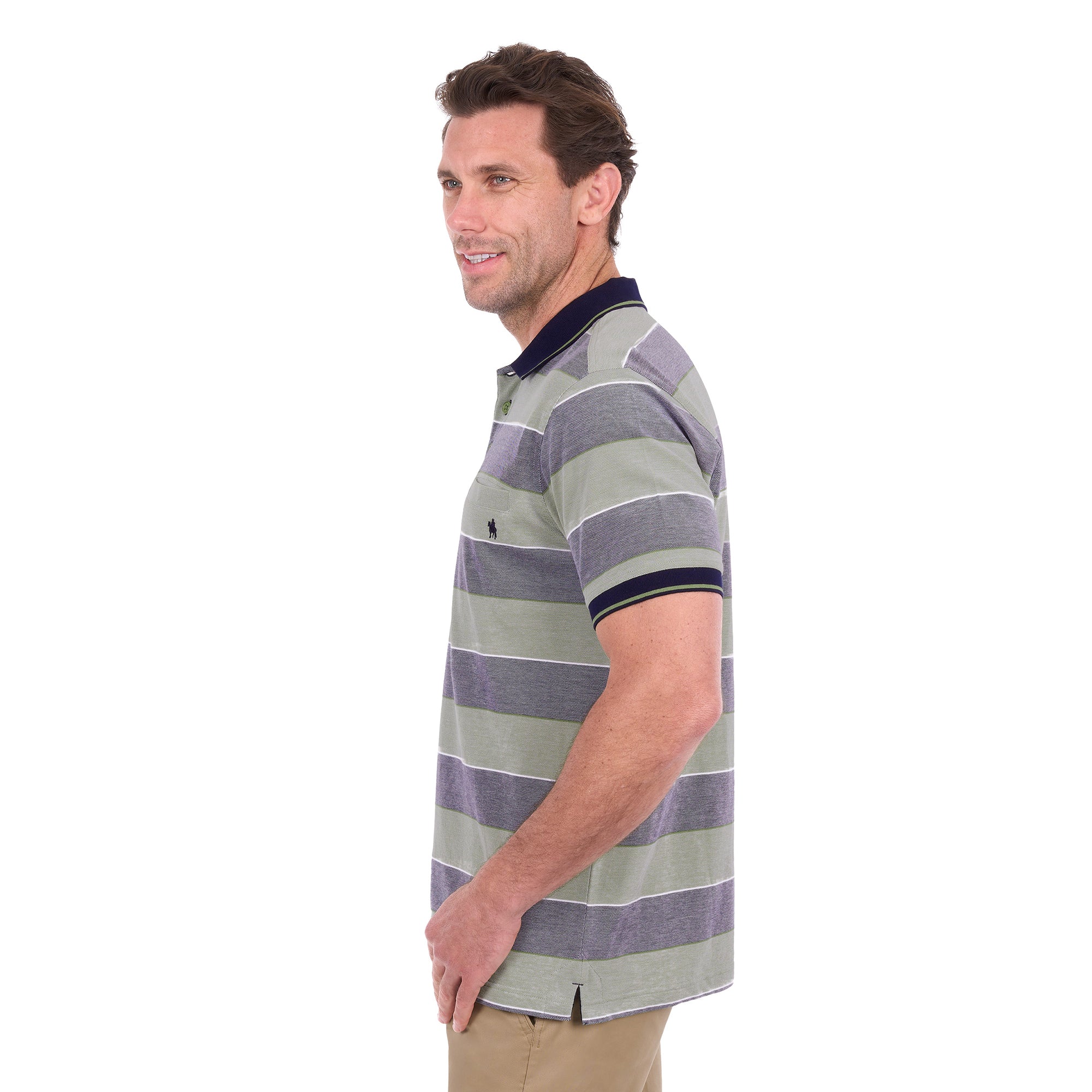 Thomas Cook Mens Billy S/S Polo (T6S1509021) Green/Charcoal