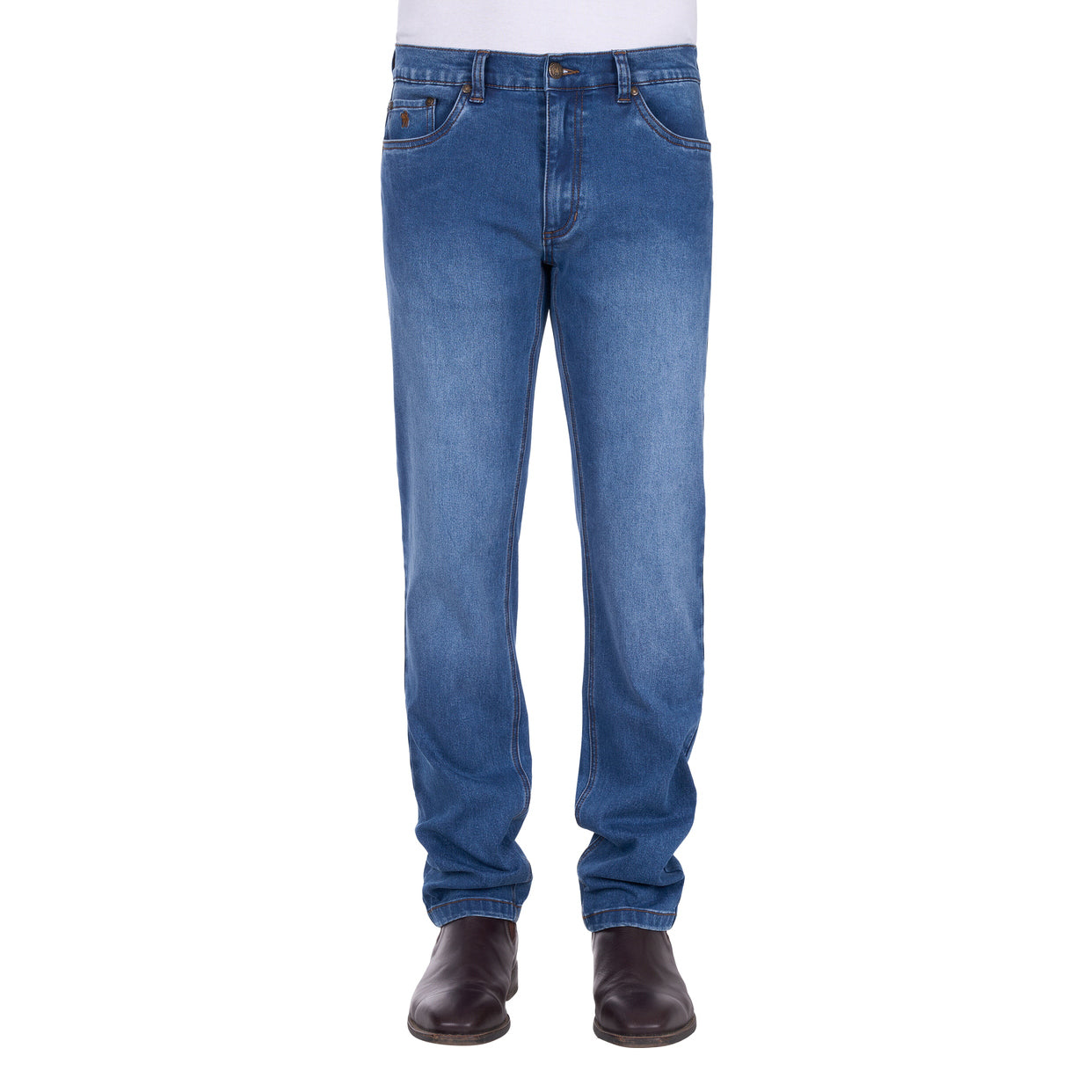 Thomas Cook Mens Brad Thermal Jeans (T6W1226102) Light Wash