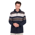 Thomas Cook Mens Bryan Stripe Rugby (T6W1503024) Navy/Dark Tan