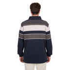 Thomas Cook Mens Bryan Stripe Rugby (T6W1503024) Navy/Dark Tan