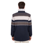Thomas Cook Mens Bryan Stripe Rugby (T6W1503024) Navy/Dark Tan