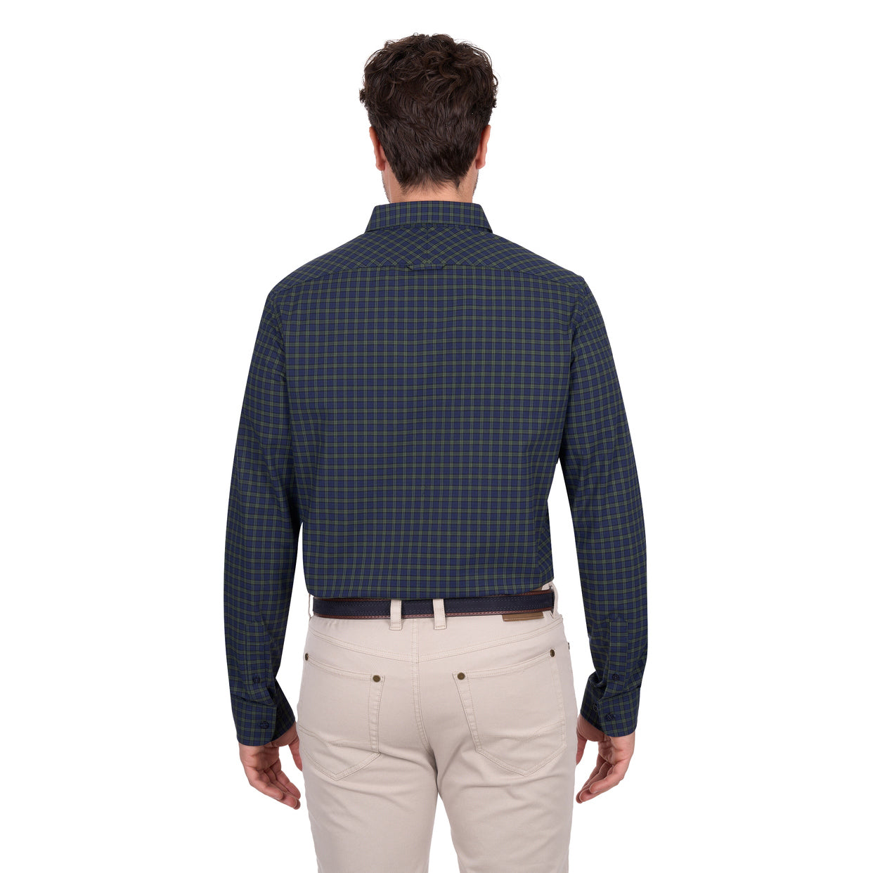 Thomas Cook Mens Charles Tailored L/S Shirt (T6W1121049) Navy/Green