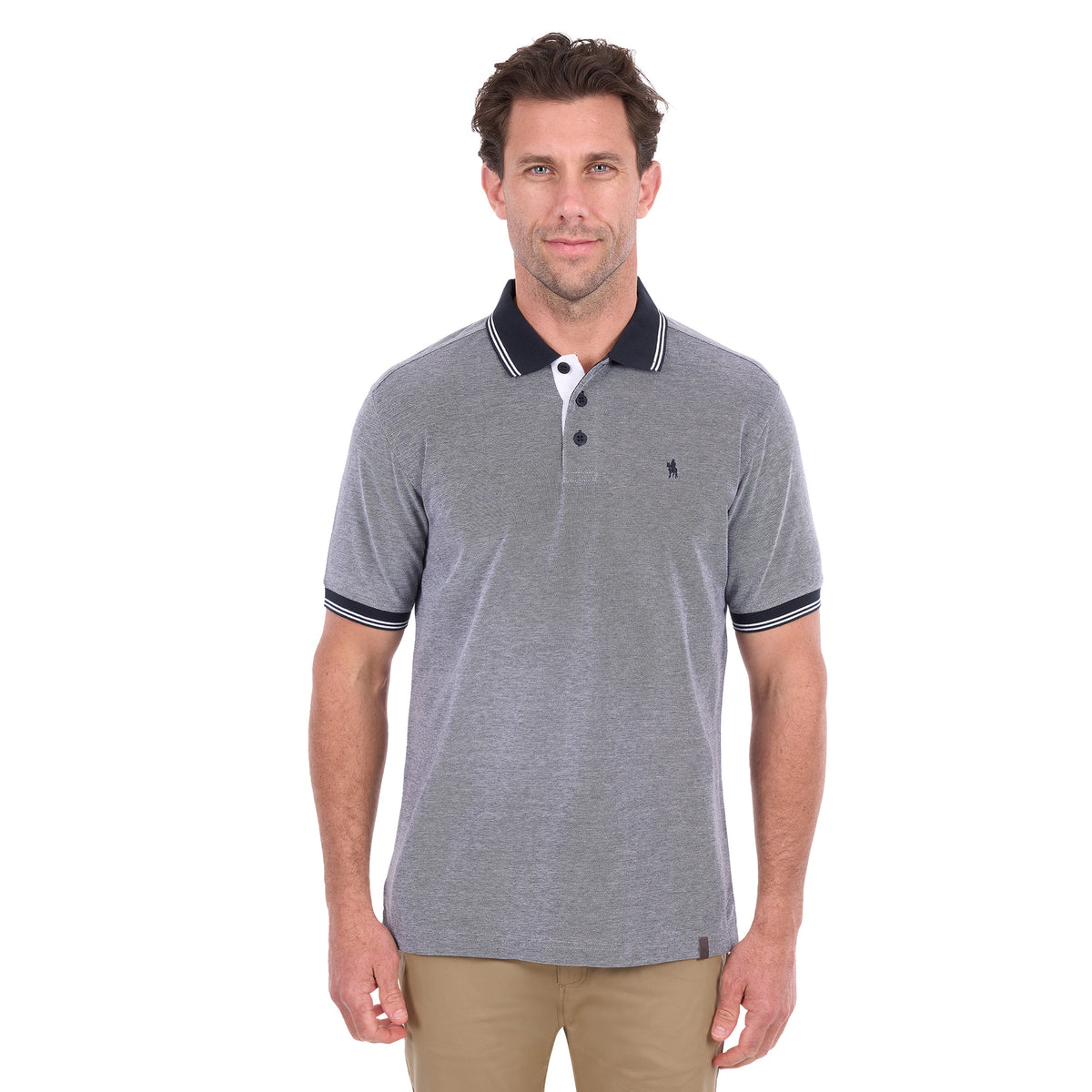 Thomas Cook Mens Chris Tailored S/S Polo (T6S1506024) Charcoal