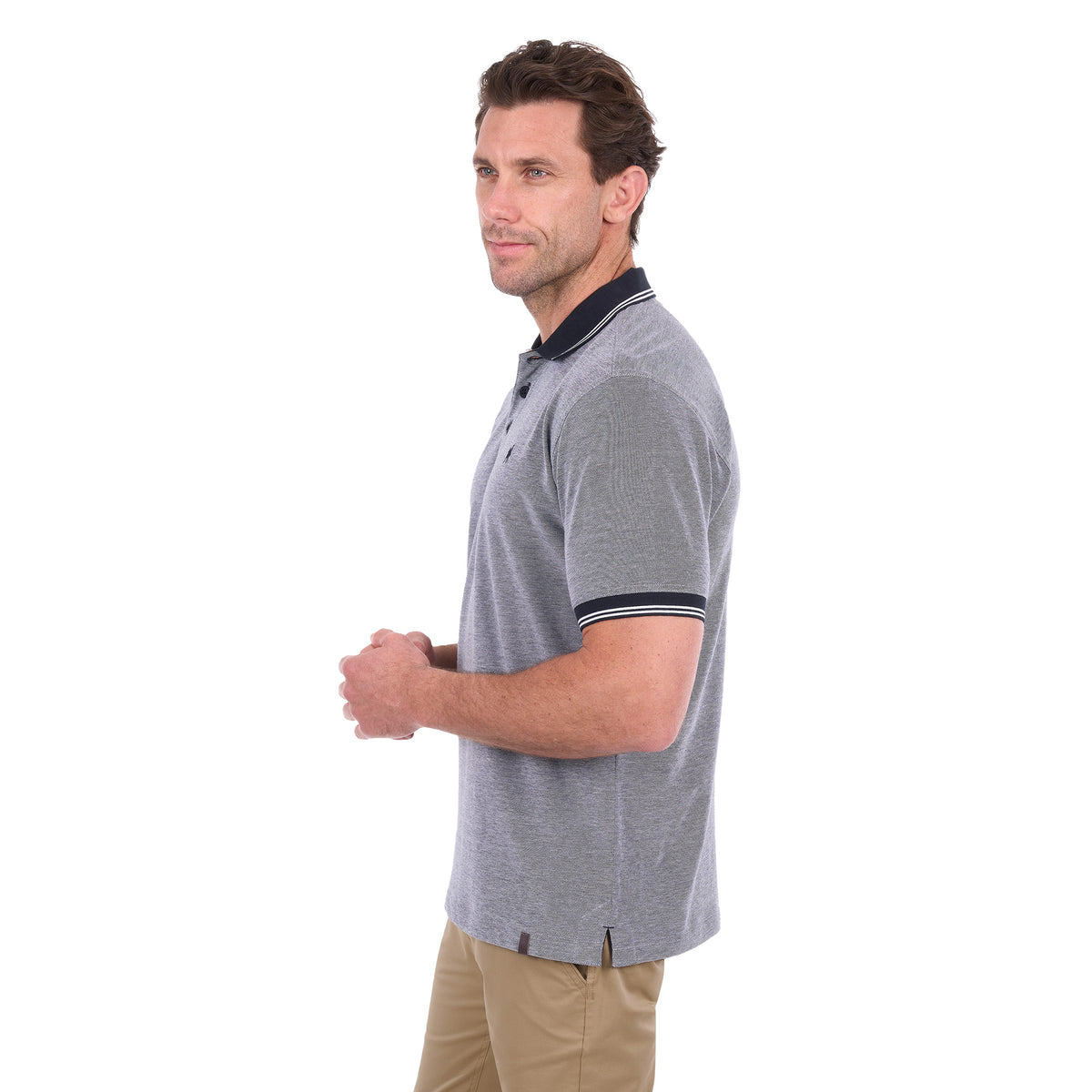 Thomas Cook Mens Chris Tailored S/S Polo (T6S1506024) Charcoal