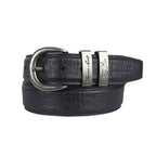 Thomas Cook Mens Croc Twin Keeper Belt (TCP1962BEL) Black