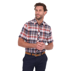 Thomas Cook Mens Ethan S/S Shirt (T6S1122128) Rust/Navy