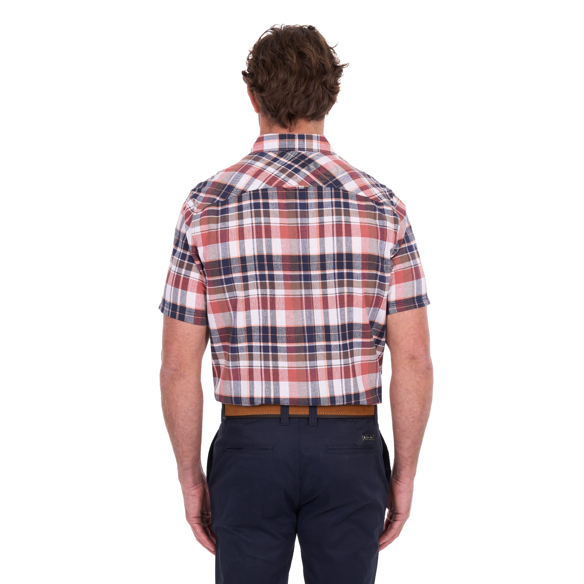 Thomas Cook Mens Ethan S/S Shirt (T6S1122128) Rust/Navy