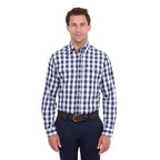 Thomas Cook Mens Ezra L/S Shirt (T6S1115027) Navy/White