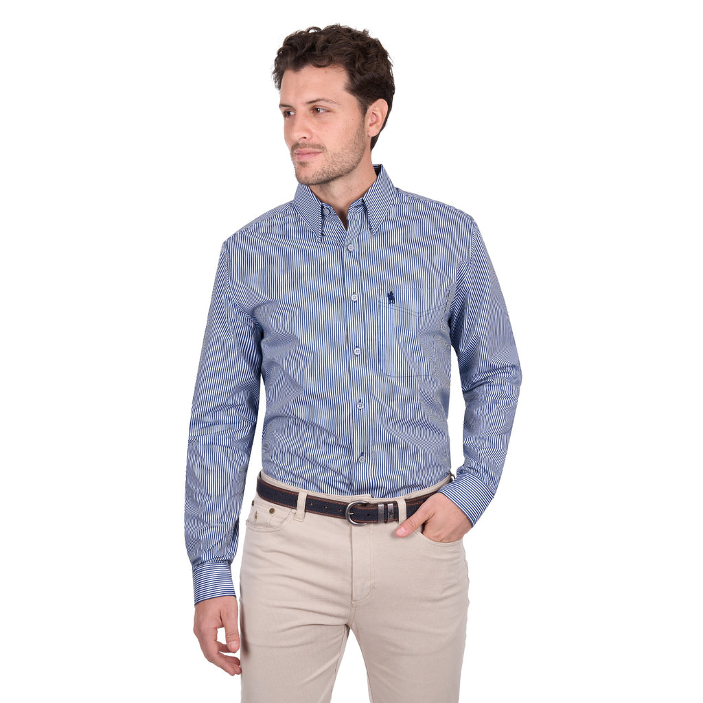Thomas Cook Mens Gregory L/S Shirt (T6W1118043) Navy