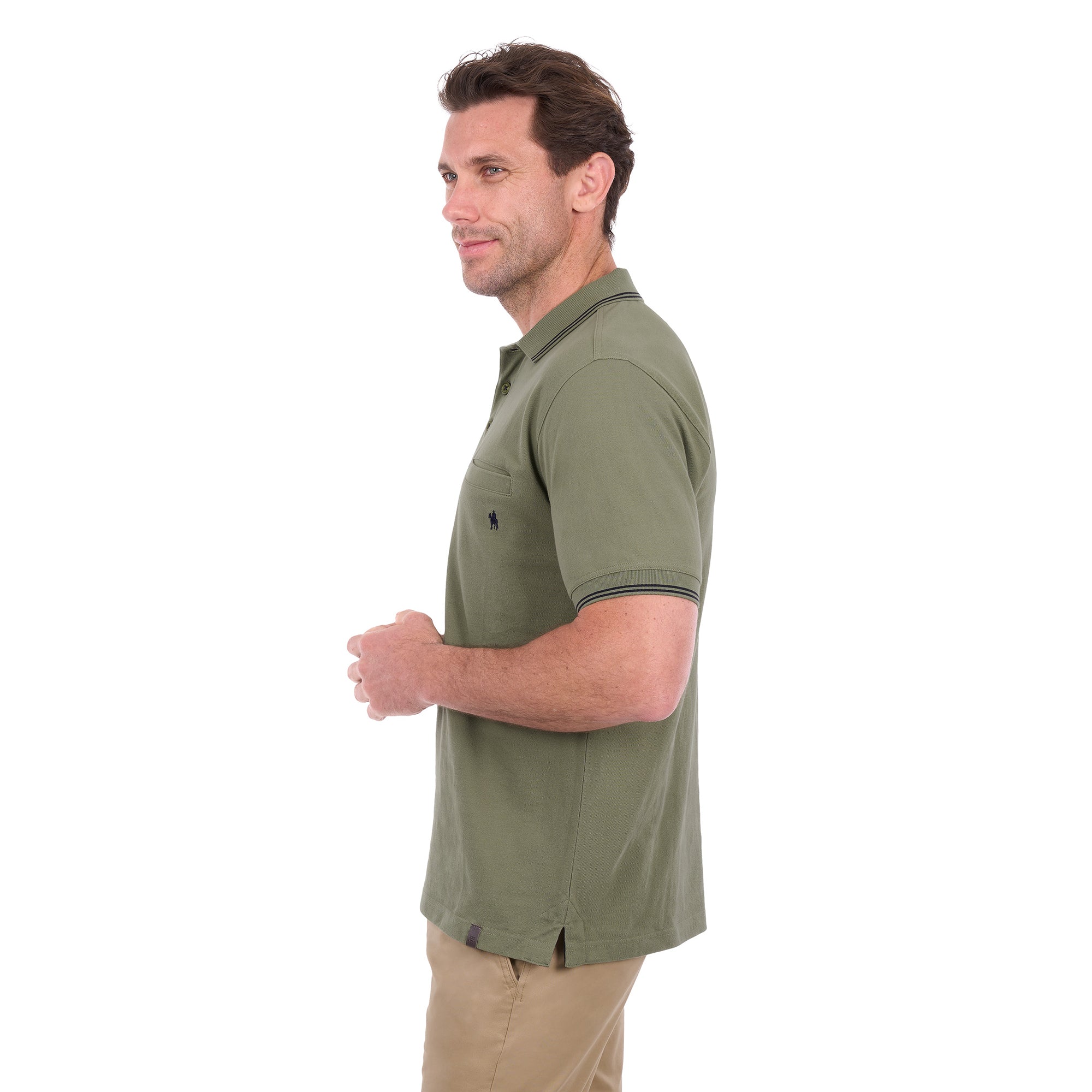 Thomas Cook Mens Henry Tailored S/S Polo (T6S1506025) Olive